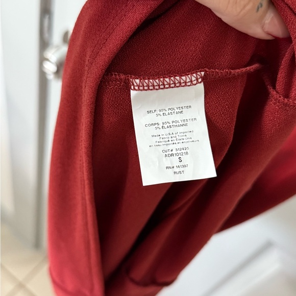 ASTR Red Cold Shoulder Bodycon Dress - Picture 13 of 14